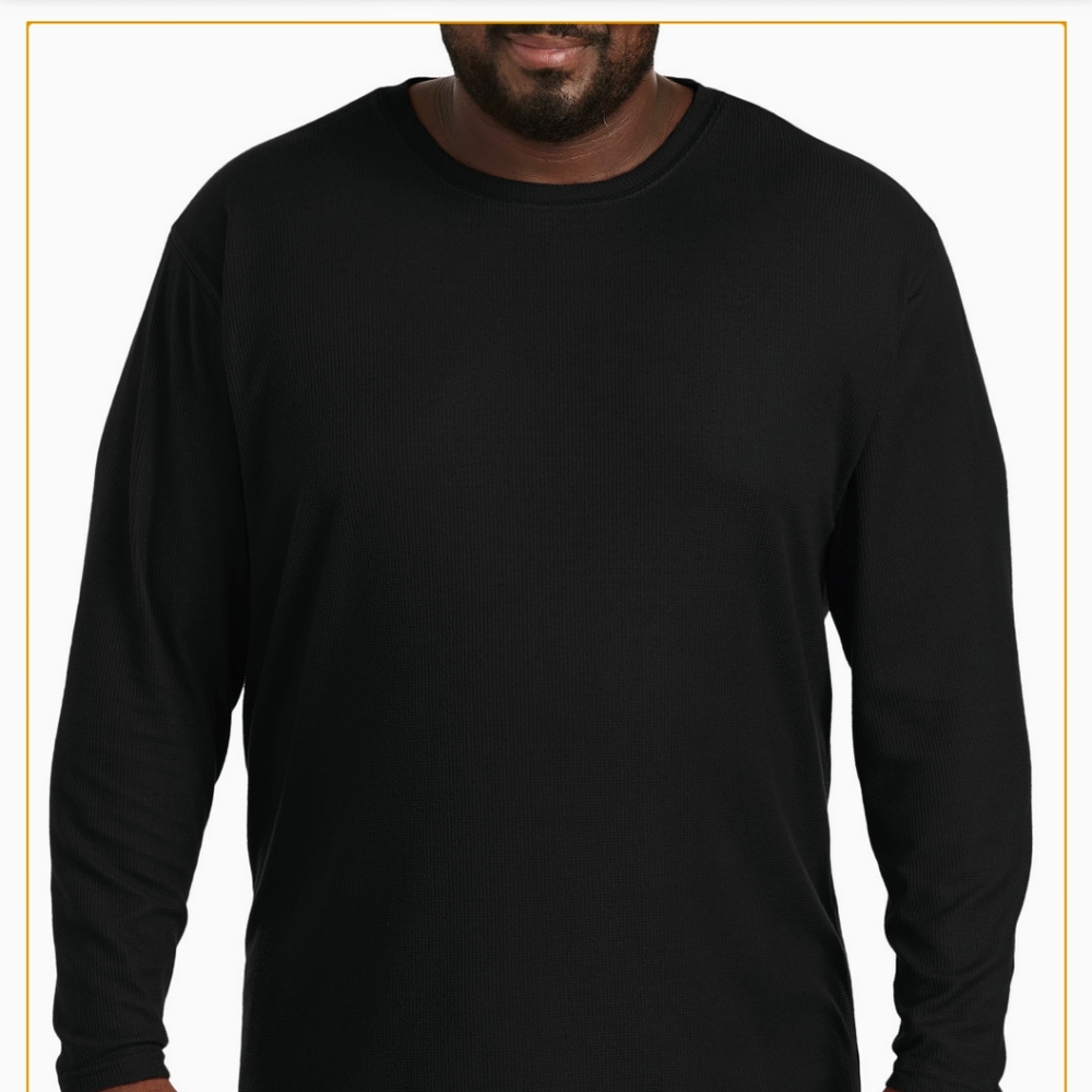 Big & Tall brushed fleece thermal T-shirt